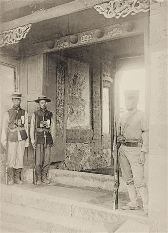 KAZUMASA OGAWA (1860-1929) A selection of approximately 95 photogravures from three folios depicting the Russo-Japanese War.